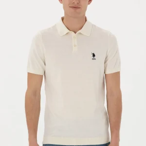 Knitted t-shirt RAHAL CREAM