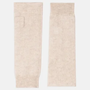 SERRE mitaines beige chiné 100% cachemire