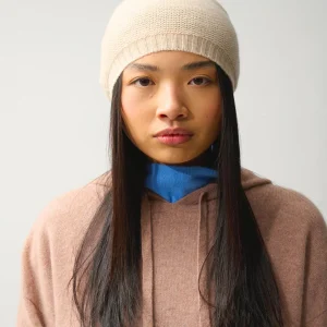 STEFANA bonnet 4 fils sable 100% cachemire