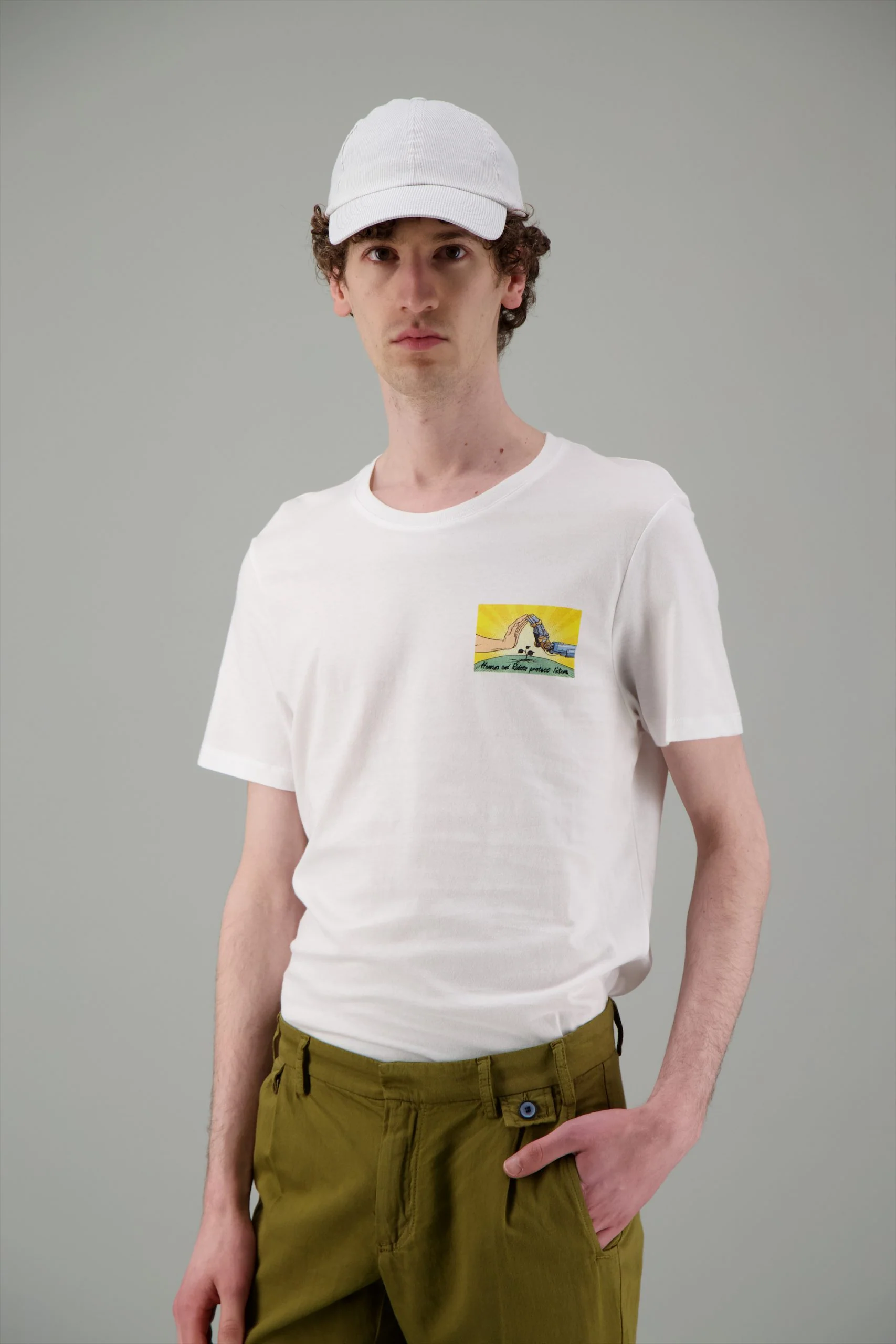 T Shirt coton bio japonais Humans and Robots