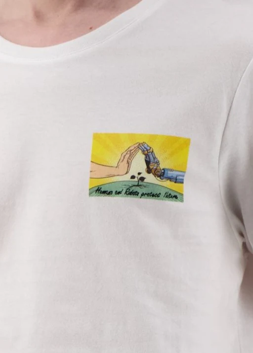 T Shirt coton bio japonais Humans and Robots – Image 4