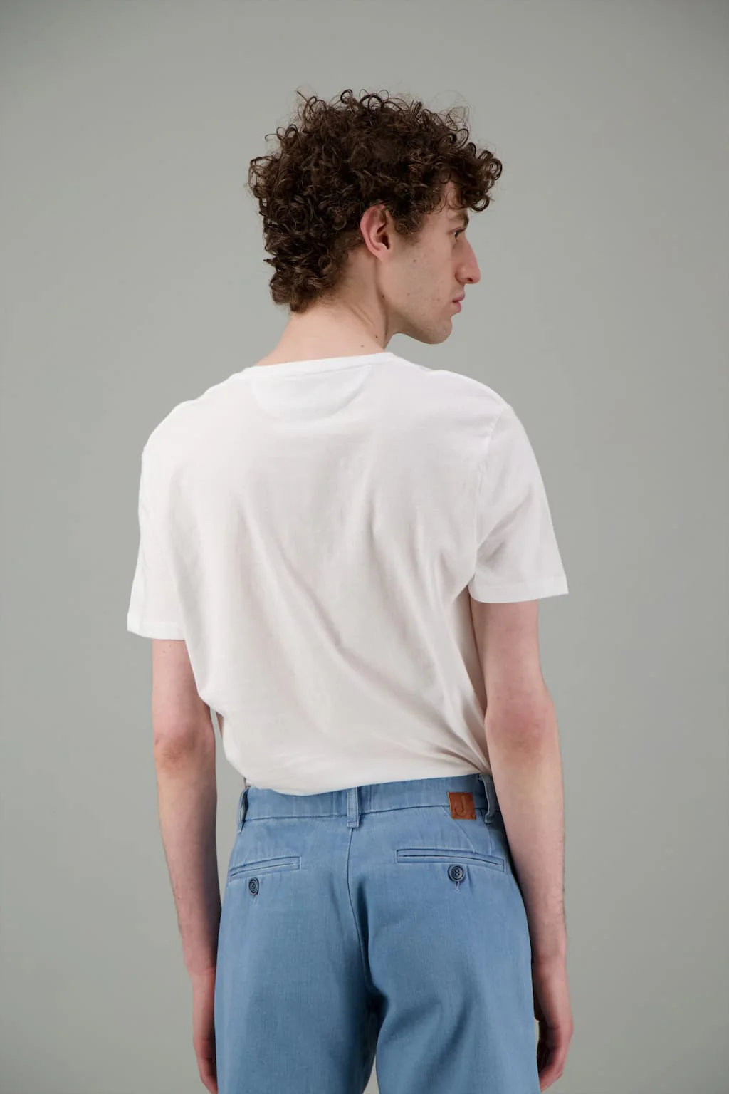 T Shirt coton bio japonais blue earth – Image 2