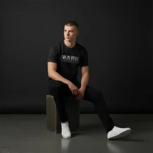 T-shirt Golf Homme The Dark