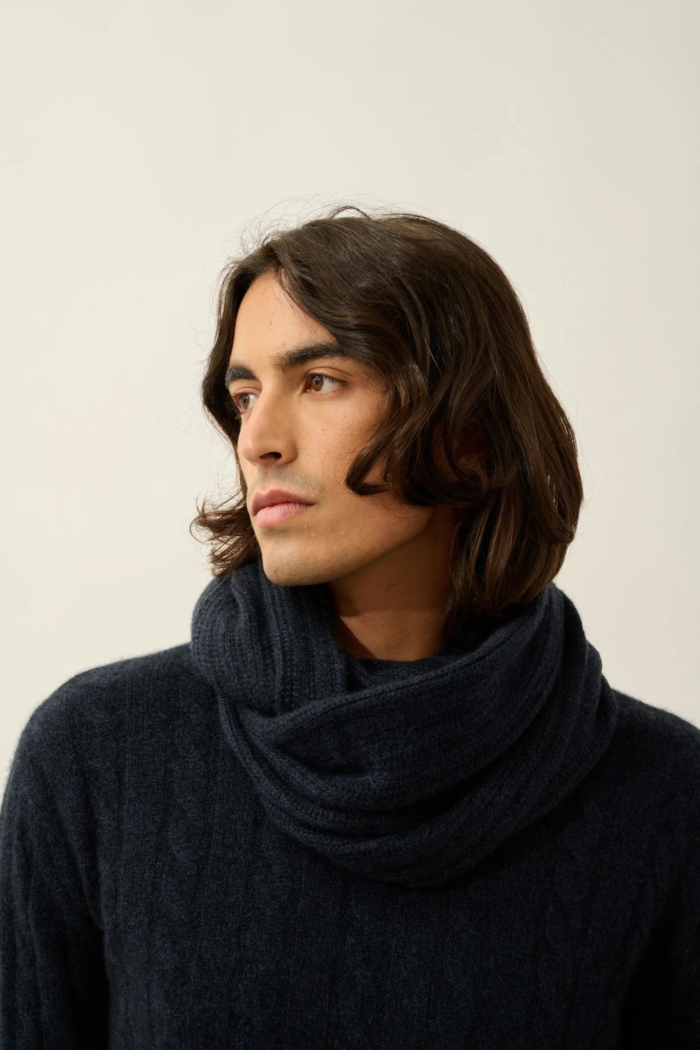 TOMMY tour de cou 4 fils caviar 100% cachemire