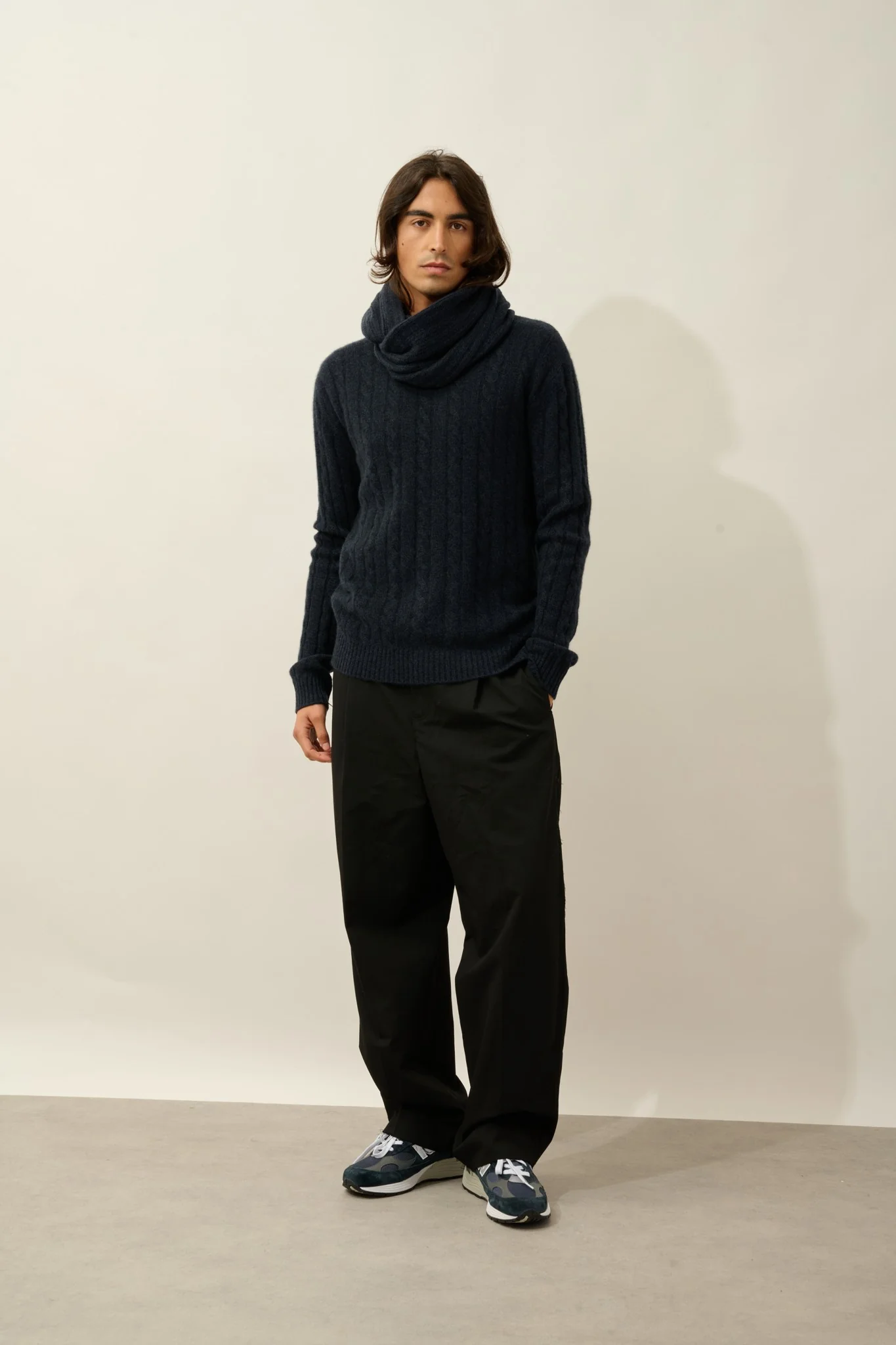 TOMMY tour de cou 4 fils caviar 100% cachemire – Image 2