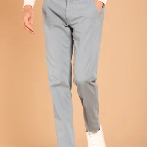 Torino City String pantalone chino uomo in gabardina slim fit