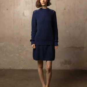 Jupe Voltaire - 100% coton - 300NAVY
