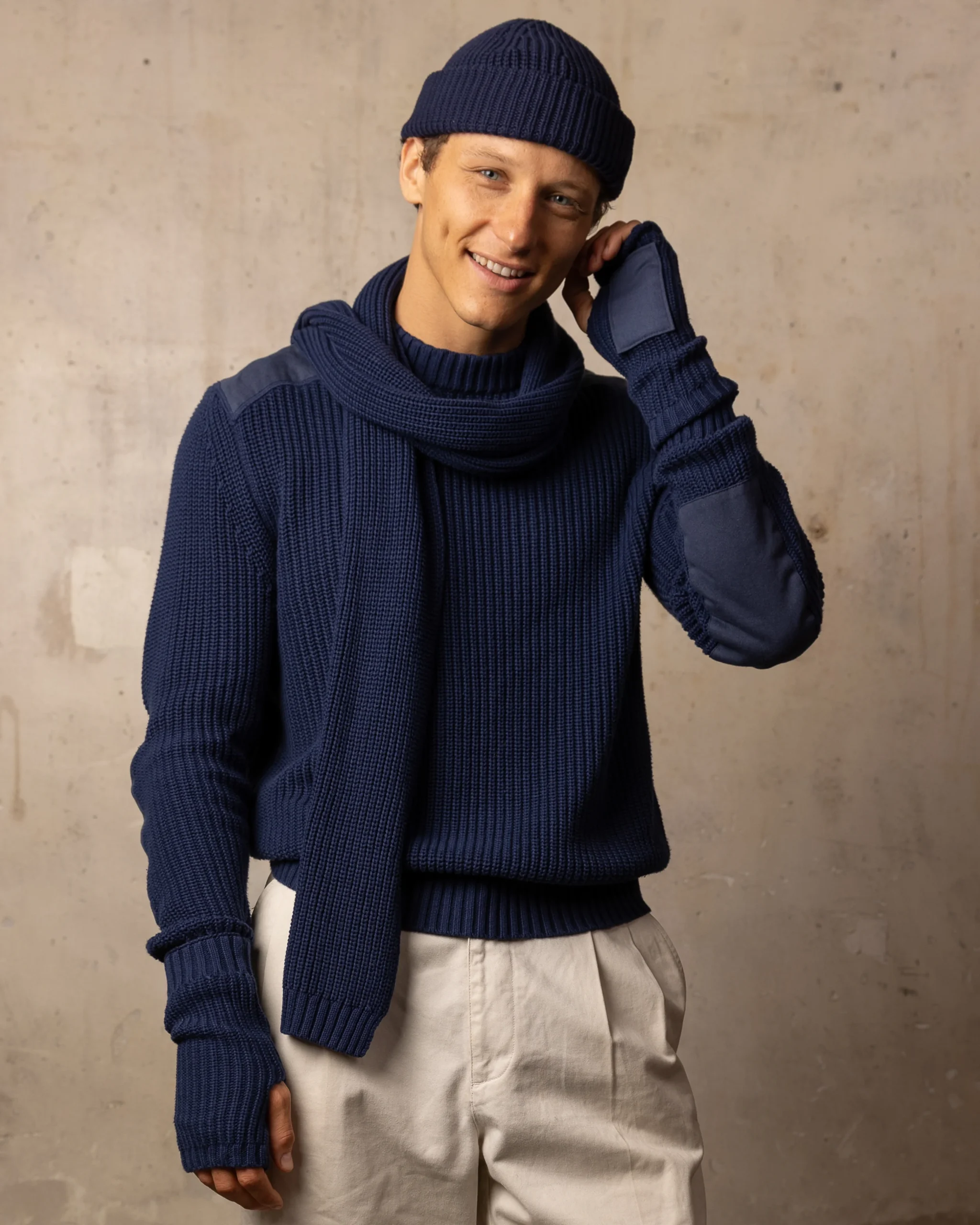 Mitaines Voltaire - 100% coton - 300NAVY – Image 4