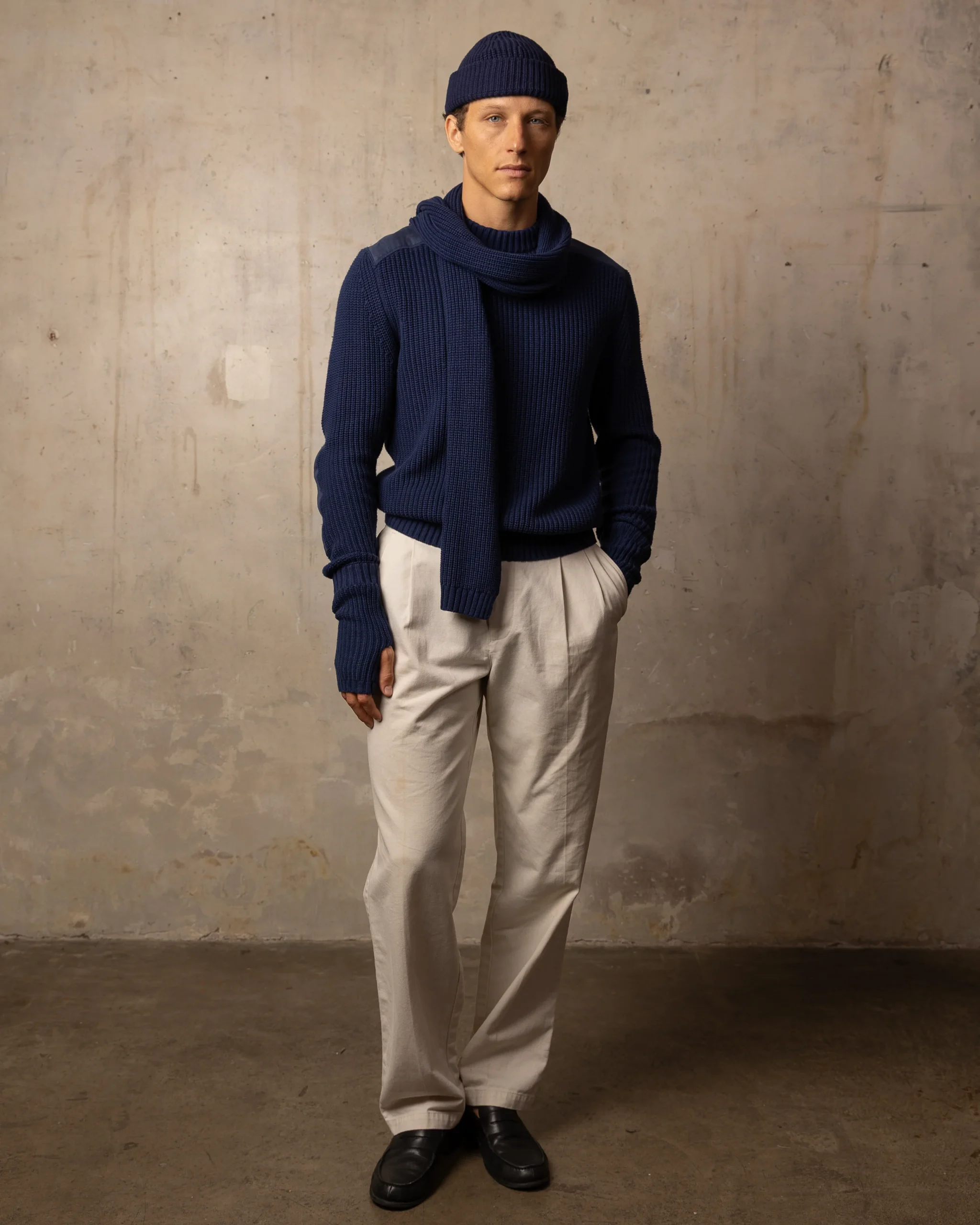 Mitaines Voltaire - 100% coton - 300NAVY – Image 5