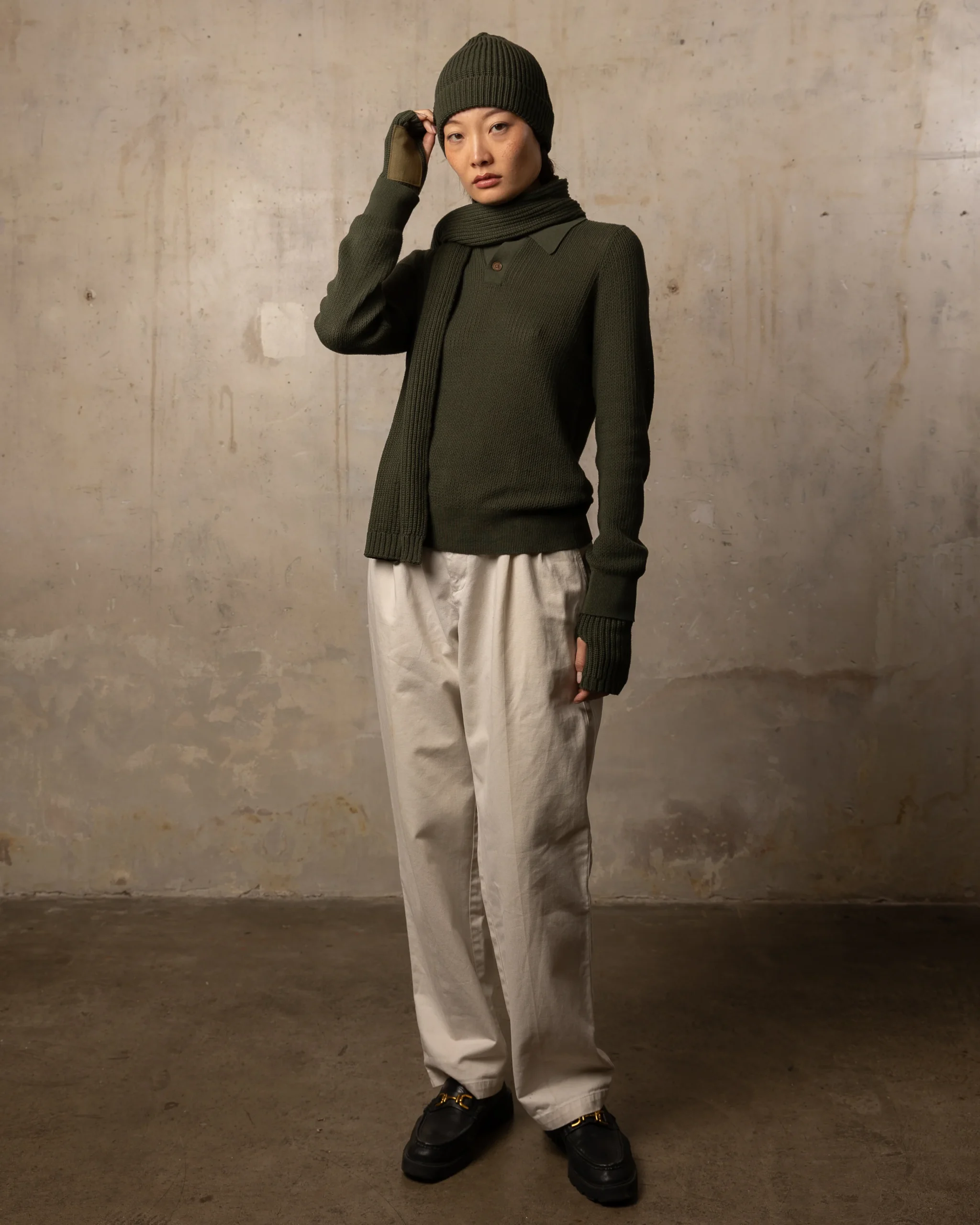 Mitaines Voltaire - 100% coton - 400KAKI – Image 3