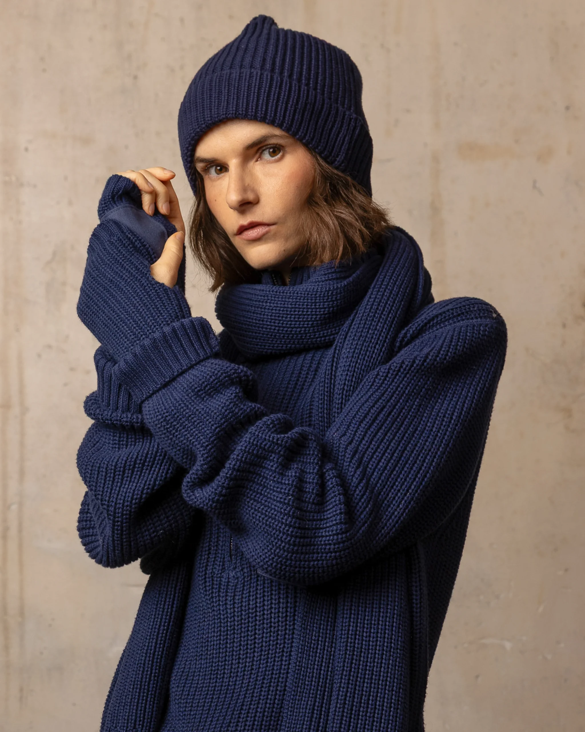 Mitaines Voltaire - 100% coton - 300NAVY – Image 2