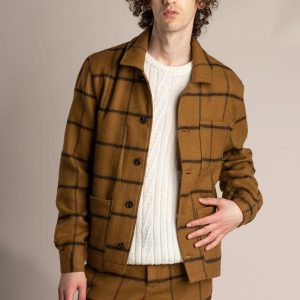 Veste Workwear laine carreaux