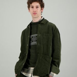 Veste Workwear en velours kaki