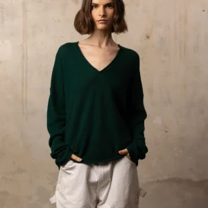 Pull Wool col v - laine et cachemire