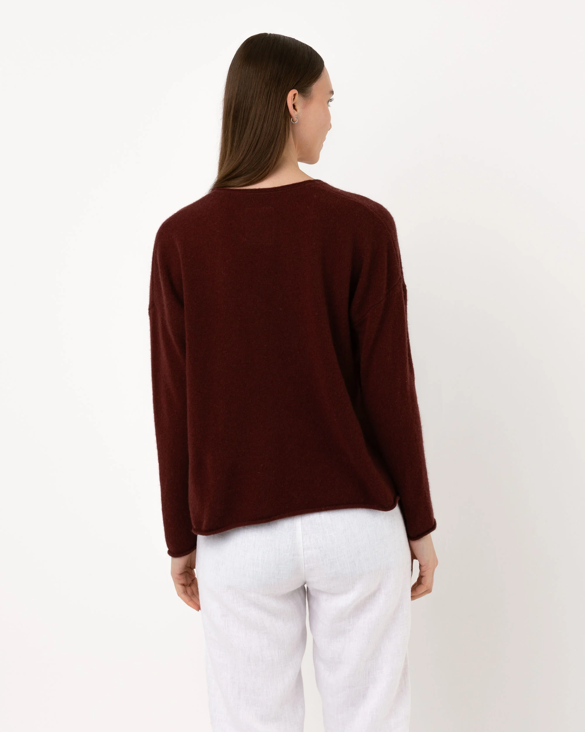 Pull Wool col v - laine et cachemire – Image 3