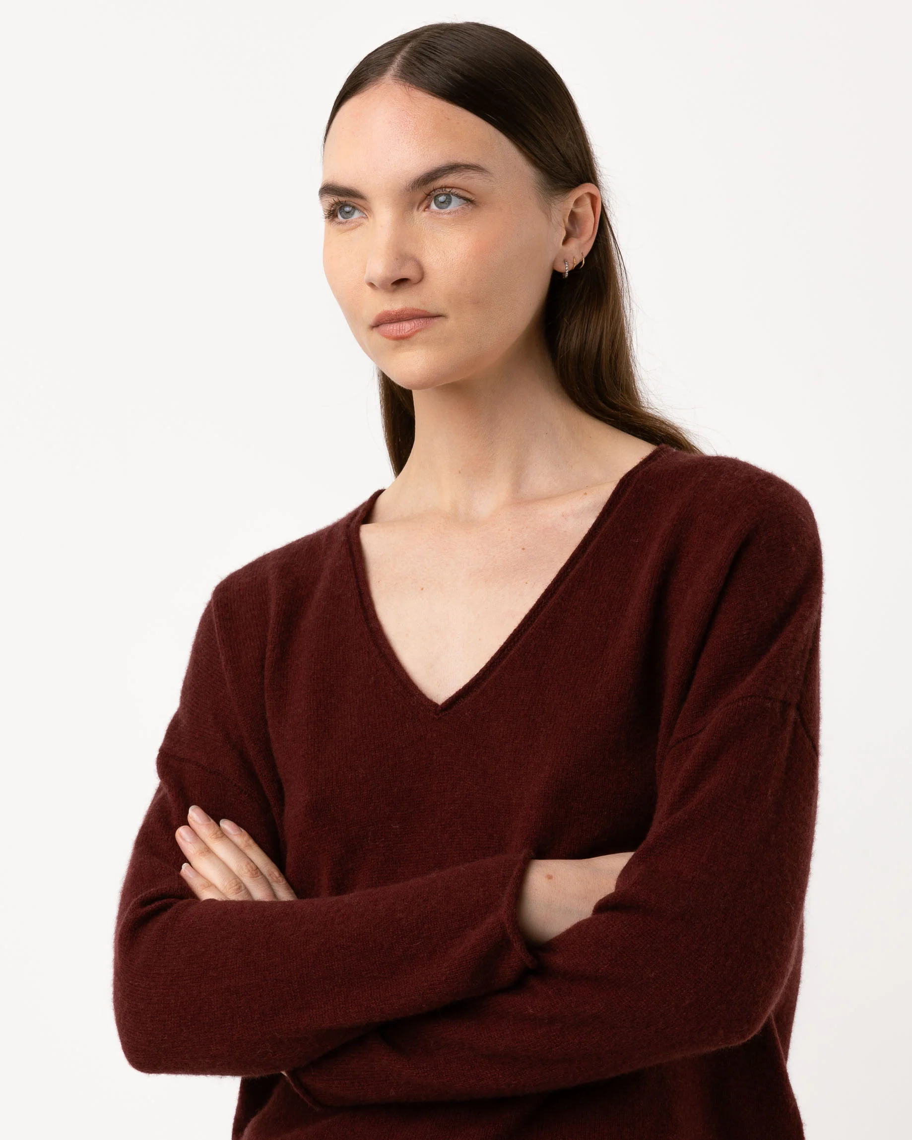 Pull Wool col v - laine et cachemire – Image 4
