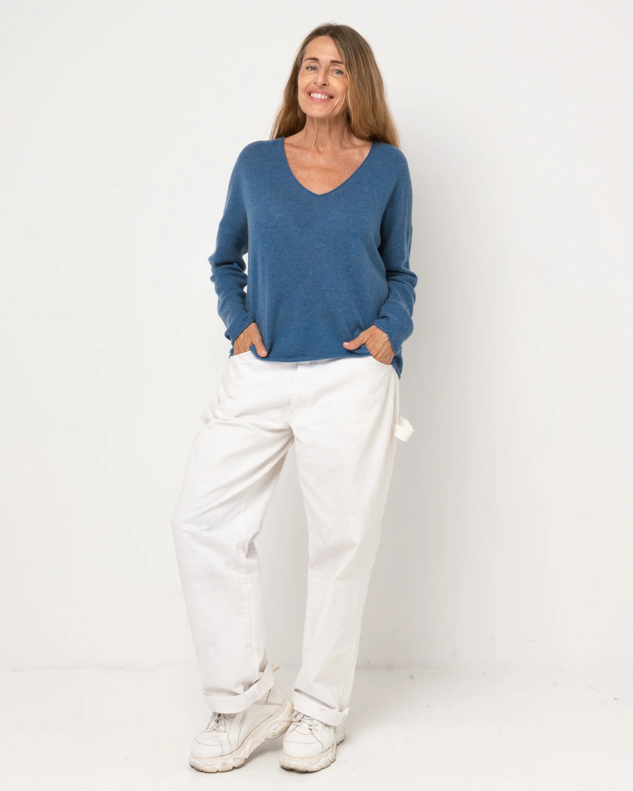 Pull Wool col V - laine et cachemire – Image 2