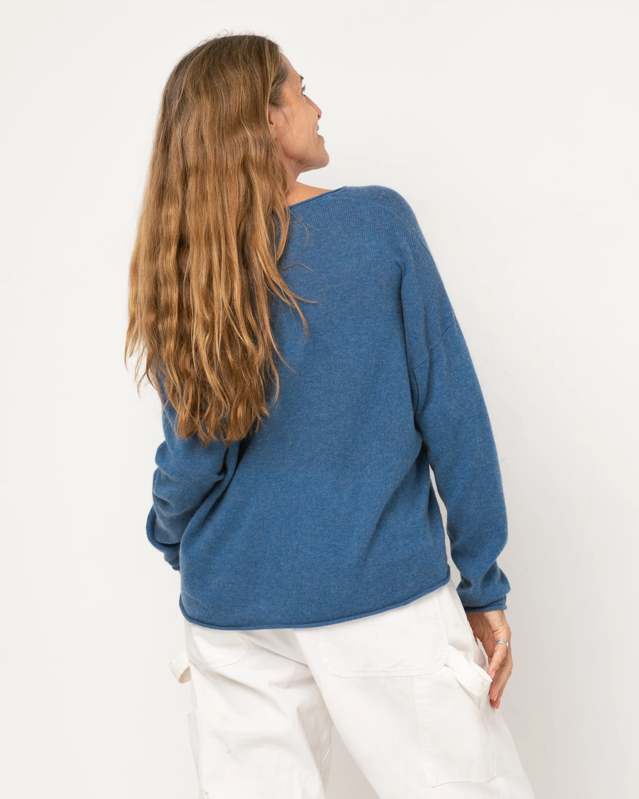 Pull Wool col V - laine et cachemire – Image 3