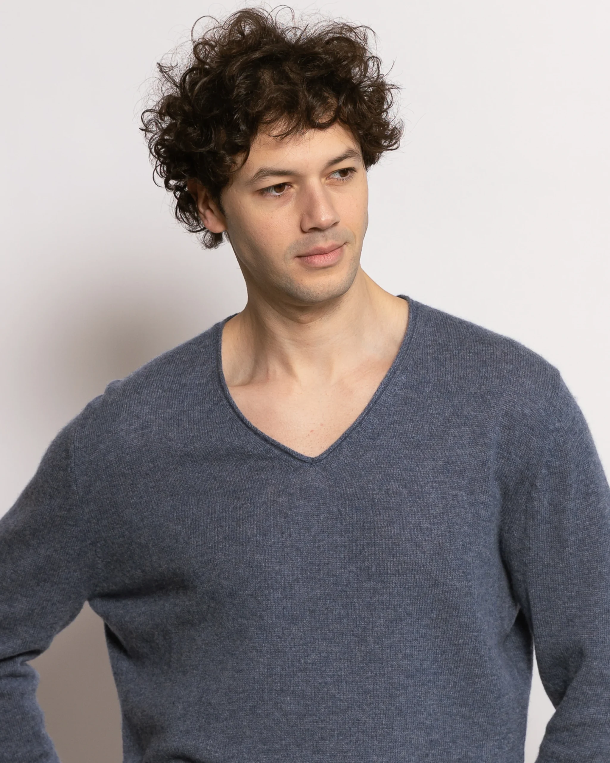 Pull Wool col v - laine et cachemire – Image 5