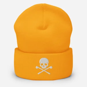 Bonnet brodé tête de mort blanche – Fairway Rebels