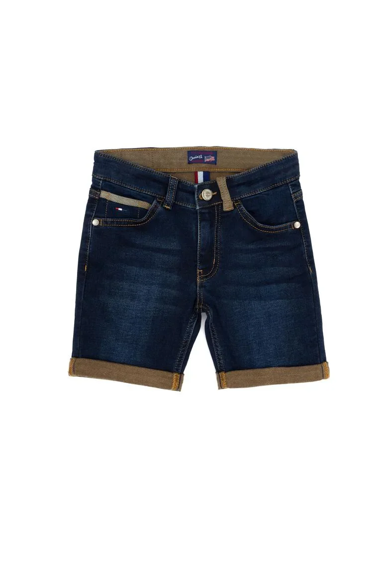 Short en jean bleu clair garçon-1592626DN0021