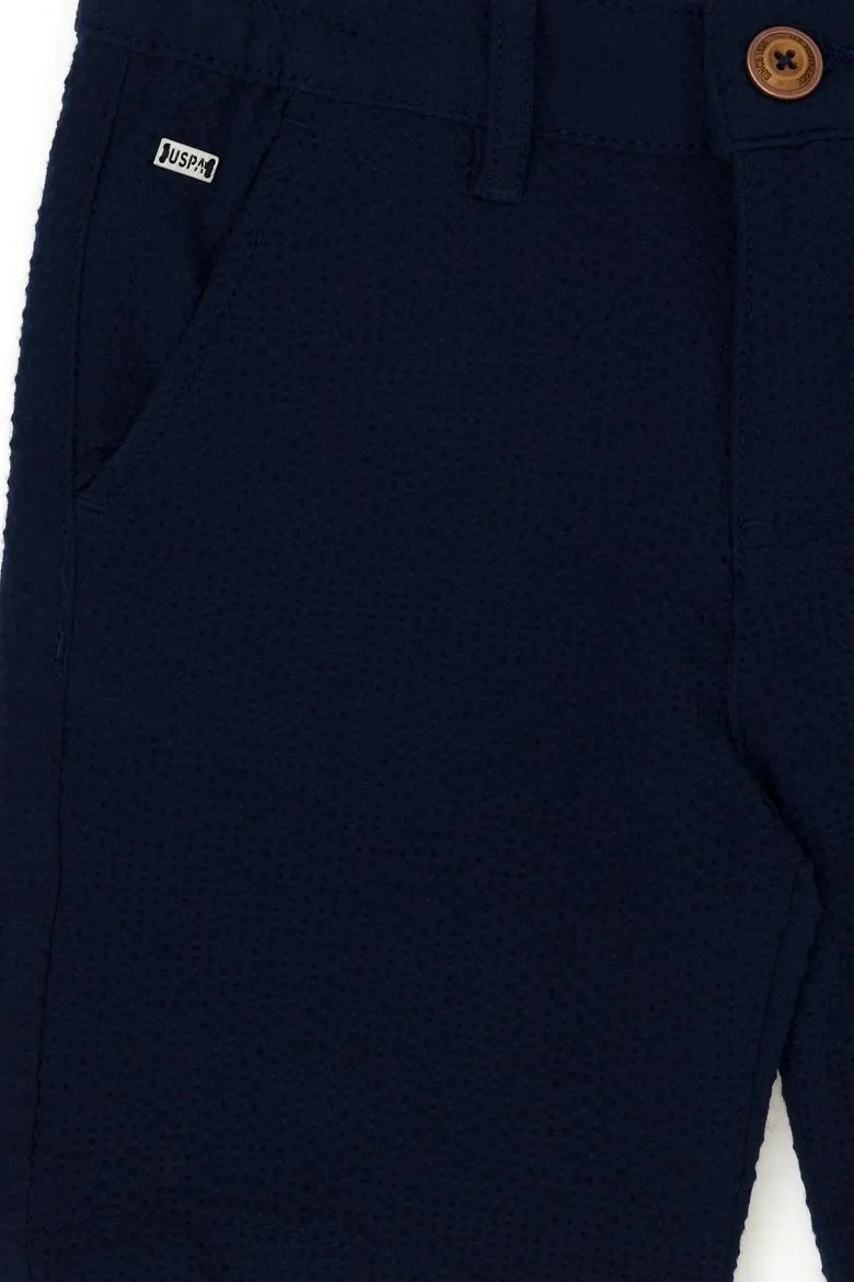 Short tissé bleu marine garçon-1618631VR033 – Image 3