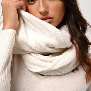 TOMMY tour de cou 4 fils ivoire 100% cachemire