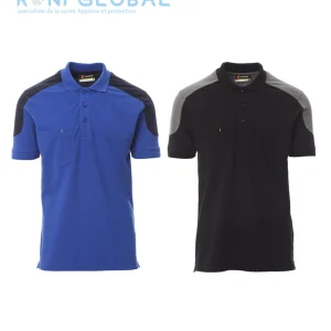 Polo de travail homme manches courtes, coupe droite en coton et polyester 1 poche - COMPANY PAYPER