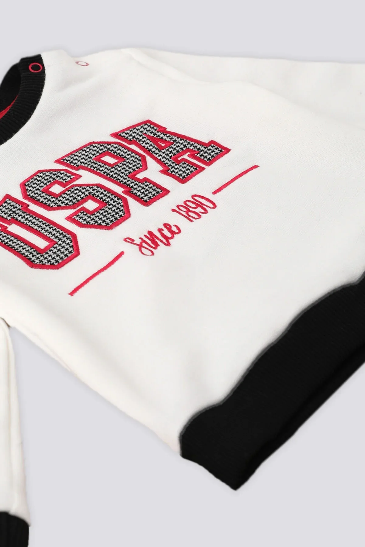 Ensemble 3 pièces avec bandeau brodé crème - USB1726-V1 – Image 2