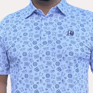 HB Fusion Polo de golf  Homme Casino Blanc