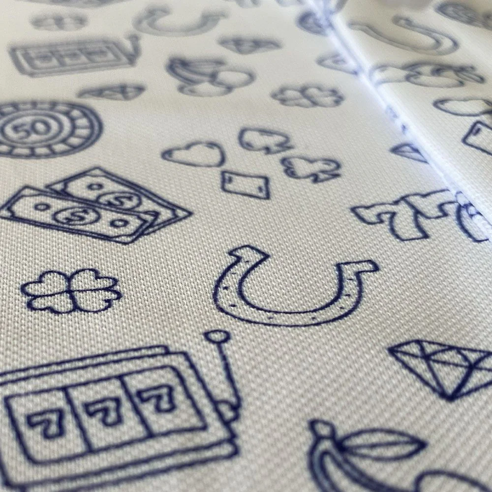 HB Fusion Polo de golf Homme Casino Blanc – Image 2