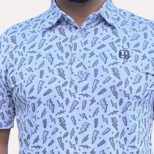 HB Fusion Polo de golf  Homme Eclair Blanc