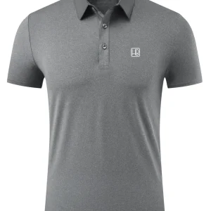 HB MotionFlex Polo de golf Homme Gris - Slim Fit