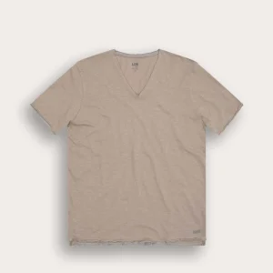 T-shirt EASYY col v - 100% coton - 216TAUPE