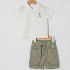 Ensemble deux piÃ¨ces BOY WHITE-KAKI