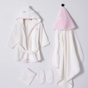 Sortie de bain bÃ©bÃ© U.S. POLO ASSN PINK