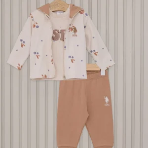 Ensemble bebe 03 pièces Crème