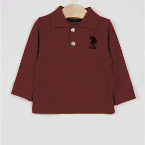 Sweat-shirt pour bébé garçon rouge bordeaux-USB998-V11
