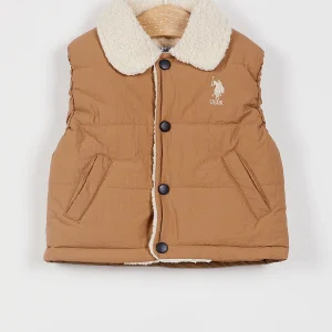 Bà‰Bà‰ / VESTE CAMEL SANS MANCHES - DOUBLEFACE - USB1015-V1