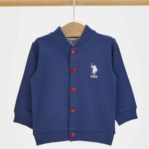 BÉBÉ / GILET BLEU FONCÉ - USB1167-V2