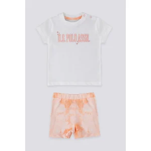 BÉBÉ / ENSEMBLE 02 PIÈCES BLANC ORANGE - USB1239-V1