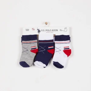 CHAUSSETTES BÉBÉ / LOT DE TROIS PAIRES - USB941-V1