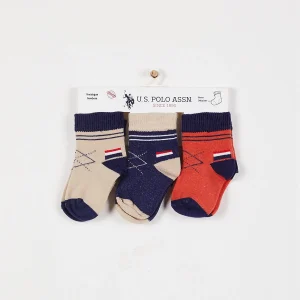 CHAUSSETTES BÉBÉ / LOT DE TROIS PAIRES - USB941-V2